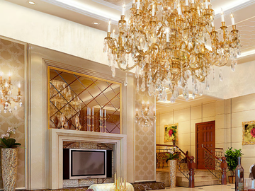 CAESAR 798/A5-SH/G - French Gold wall light with pear shape Schoeler crystals by Possoni Illuminazione - view 3